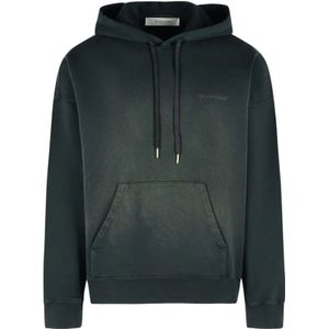 Golden Goose, Heren, Sweatshirts & Hoodies, Zwart, Maat: M Katoen,