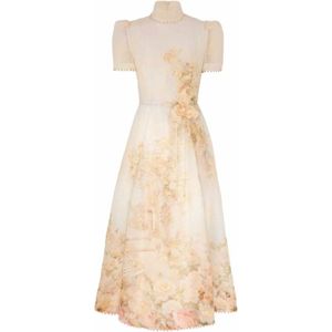 Zimmermann, Dames, Jurken, Beige, Maat: S Linnen,