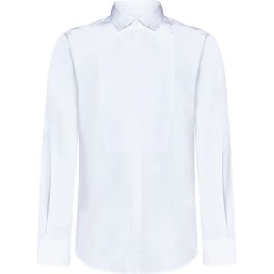Dsquared2, Heren, Overhemden, Wit, Maat: L Katoen,