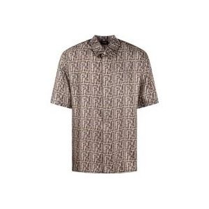 Fendi Zijden Shirt , Multicolor , Heren , Maat: XL