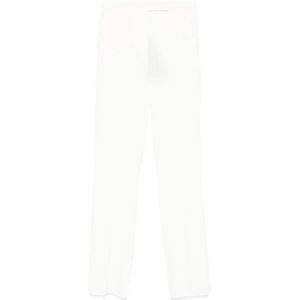 Max Mara, Dames, Broeken, Wit, Maat: 2XS Poliester,
