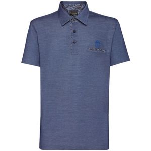 Billionaire, Heren, Tops, Blauw, Maat: S Katoen,