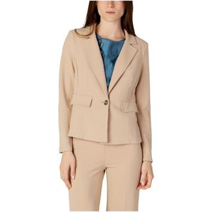Rinascimento, Dames, Jassen, Beige, Maat: S Poliester,