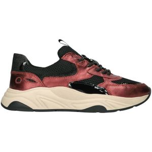 Lina Locchi - L1346 - Lage Sneakers - Rood - Suède