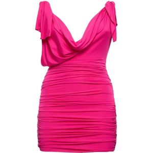 The Attico, Dames, Jurken, Roze, Maat: 2XS Jersey,
