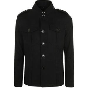 Tom Ford, Heren, Jassen, Zwart, Maat: M Wol,