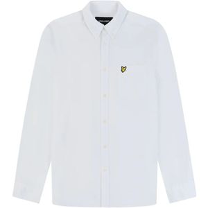 Lyle & Scott, Heren, Overhemden, Wit, Maat: XL Linnen,