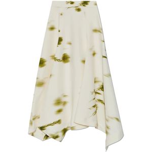 Ferragamo, Dames, Rokken, Beige, Maat: 2XS Viscose,