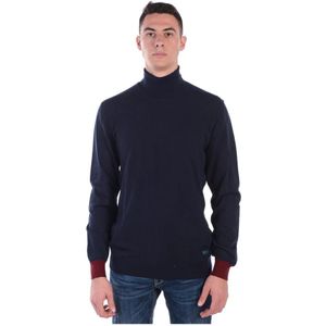 Trussardi, Heren, Truien, Blauw, Maat: 3XL Viscose,