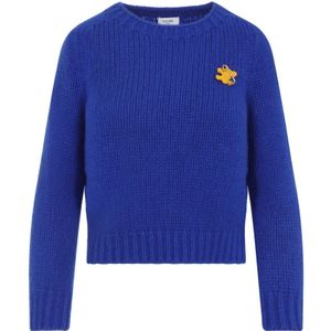 Celine, Dames, Truien, Blauw, Maat: S Zijde,