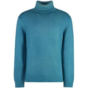 Malo, Heren, Truien, Blauw, Maat: L Kasjmier,