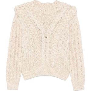 Marant étoile, Dames, Truien, Beige, Maat: XS Katoen,