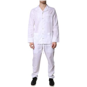 Dolce & Gabbana, Heren, Nachtkleding & Lounge, Wit, Maat: XS Katoen,