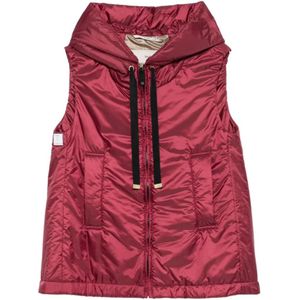 Max Mara, Dames, Jassen, Rood, Maat: S Poliester,