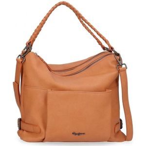 Pepe Jeans, Dames, Tassen, Bruin, Maat: ONE Size