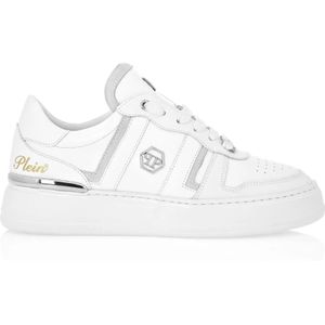 Philipp Plein, unisex, Schoenen, Wit, Maat: 37 EU Leer,