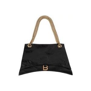 Balenciaga Crush Large shoulder bag , Black , Dames , Maat: ONE Size