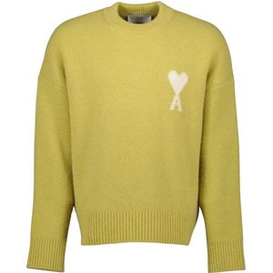 Ami Paris, Dames, Truien, Geel, Maat: XS Wol,