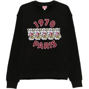 Kenzo, Heren, Sweatshirts & Hoodies, Zwart, Maat: M