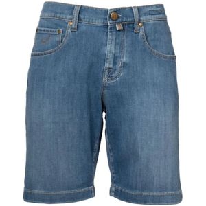 Jacob Cohën, Heren, Korte broeken, Blauw, Maat: W31 Katoen,