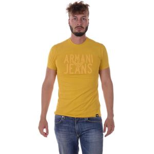 Armani Jeans, Heren, Tops, Geel, Maat: L Katoen,
