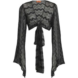 Missoni, Dames, Badkleding, Zwart, Maat: M Viscose,