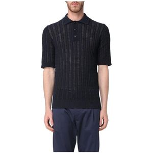Eleventy, Heren, Tops, Blauw, Maat: L