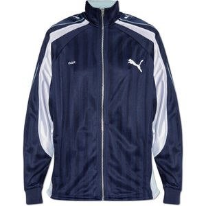 Puma, Dames, Sweatshirts & Hoodies, Blauw, Maat: 2XS Poliester,