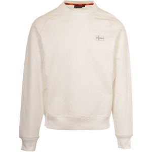 Napapijri, Heren, Sweatshirts & Hoodies, Wit, Maat: XL