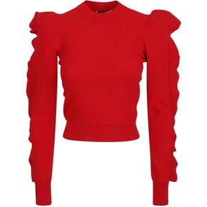 Max Mara, Dames, Tops, Rood, Maat: M Viscose,