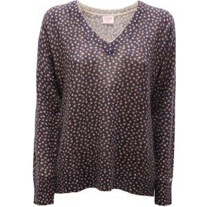 Sun68, Dames, Truien, Veelkleurig, Maat: S Wol,