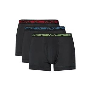 Nike Heren Boxershorts Tri-Pack , Black , Heren , Maat: XL