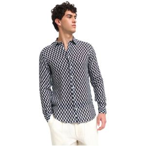 Peninsula, Heren, Overhemden, Veelkleurig, Maat: L Linnen,