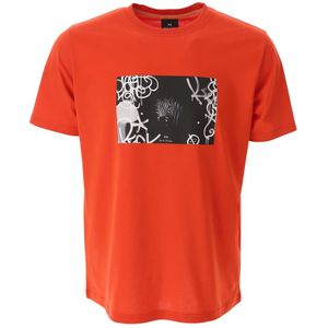 PS By Paul Smith, Heren, Tops, Rood, Maat: S Katoen,