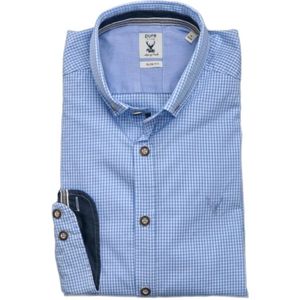 Hatico, Heren, Overhemden, Blauw, Maat: XS