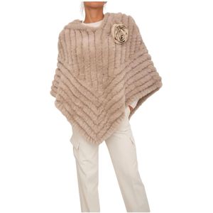Blugirl, Dames, Jassen, Beige, Maat: ONE Size Poliester,
