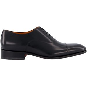 Santoni Klassieke Herenschoenen Carter , Black , Heren , Maat: 42 EU