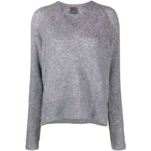 Lorena Antoniazzi, Dames, Truien, Grijs, Maat: L Zijde,