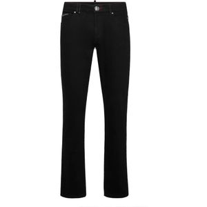 Philipp Plein, Heren, Jeans, Zwart, Maat: W30 Katoen,