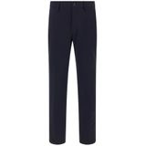 Boggi Milano - Stretch Nylon Broek - Blauw - Heren