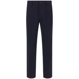 Boggi Milano - Stretch Nylon Broek - Blauw - Heren