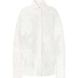 Genny, Dames, Blouses & Shirts, Wit, Maat: 2XS Zijde,