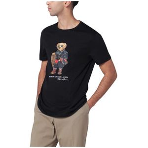 Polo Ralph Lauren, Heren, Tops, Zwart, Maat: S Katoen,