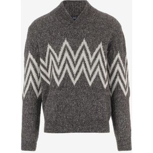 Herno, Heren, Truien, Grijs, Maat: M Wol,