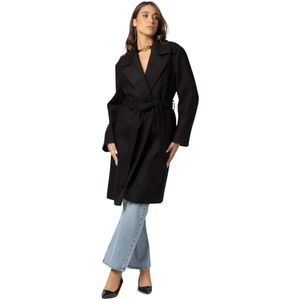 Kocca, Dames, Mantels, Zwart, Maat: L Wol,