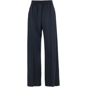 Brunello Cucinelli, Dames, Broeken, Blauw, Maat: M Wol,