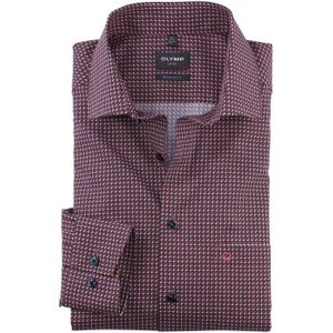 Olymp, Heren, Overhemden, Rood, Maat: M