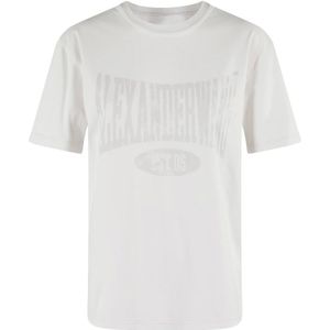 T by Alexander Wang, Dames, Tops, Wit, Maat: 2XS Katoen,