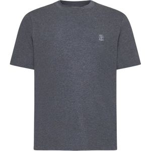 Brunello Cucinelli, Heren, Tops, Grijs, Maat: XL