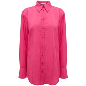 JW Anderson, Dames, Blouses & Shirts, Roze, Maat: 2XS Nylon,